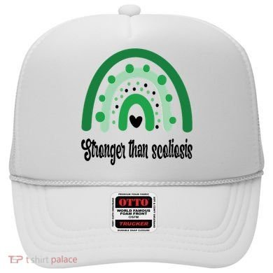 Stronger Than Scoliosis Rainbow Hat