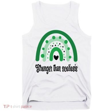 Stronger Than Scoliosis Rainbow Tank Top