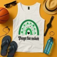 Stronger Than Scoliosis Rainbow Tank Top thumb 4