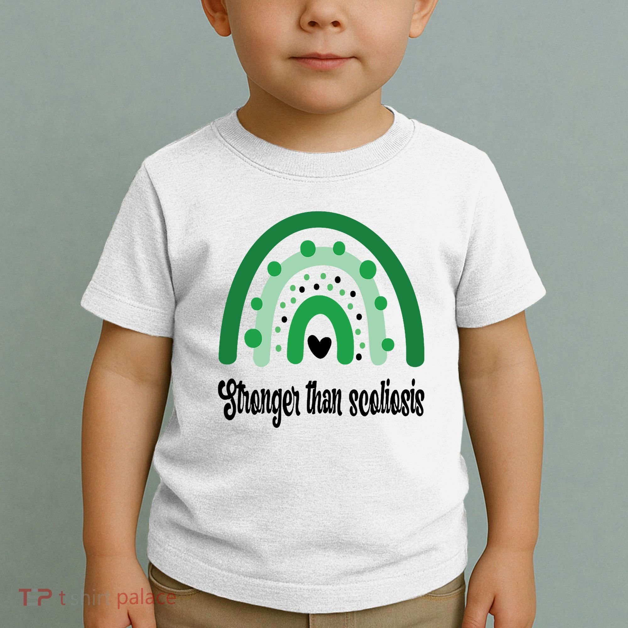 Stronger Than Scoliosis Rainbow Toddler T-Shirt