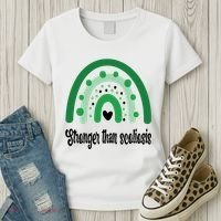Stronger Than Scoliosis Rainbow Women's T-Shirt thumb 3
