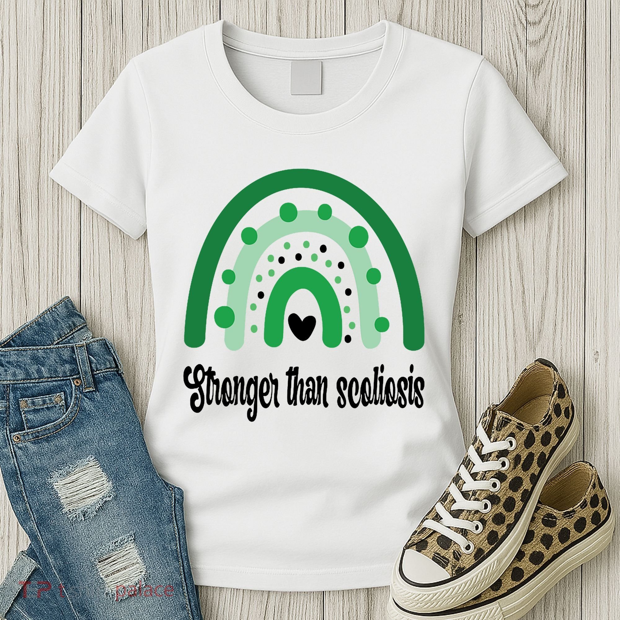 Stronger Than Scoliosis Rainbow Women's T-Shirt
