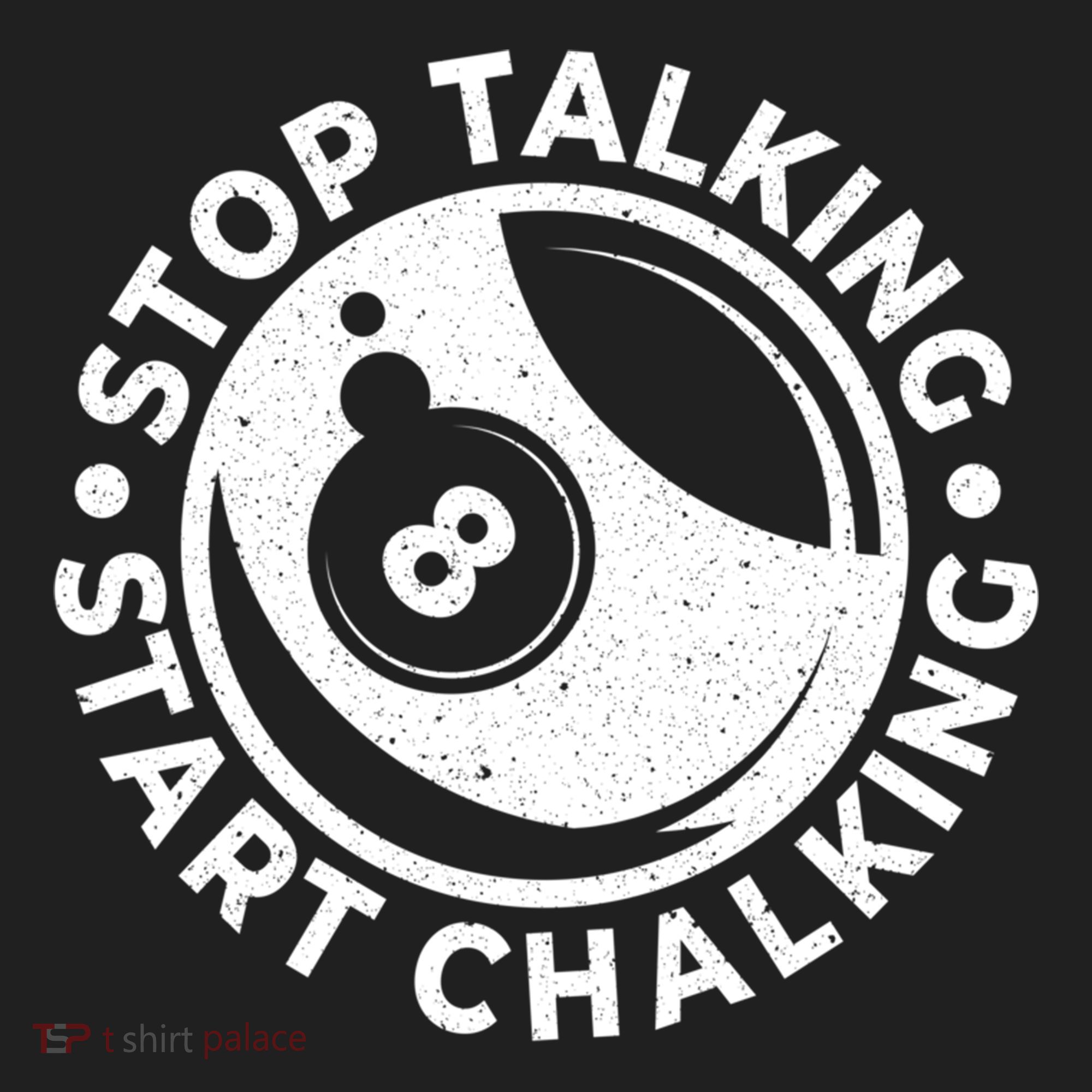 Stop Talking Start Chalking Billard 8ball Pool Billiards Funny Gift Beanie