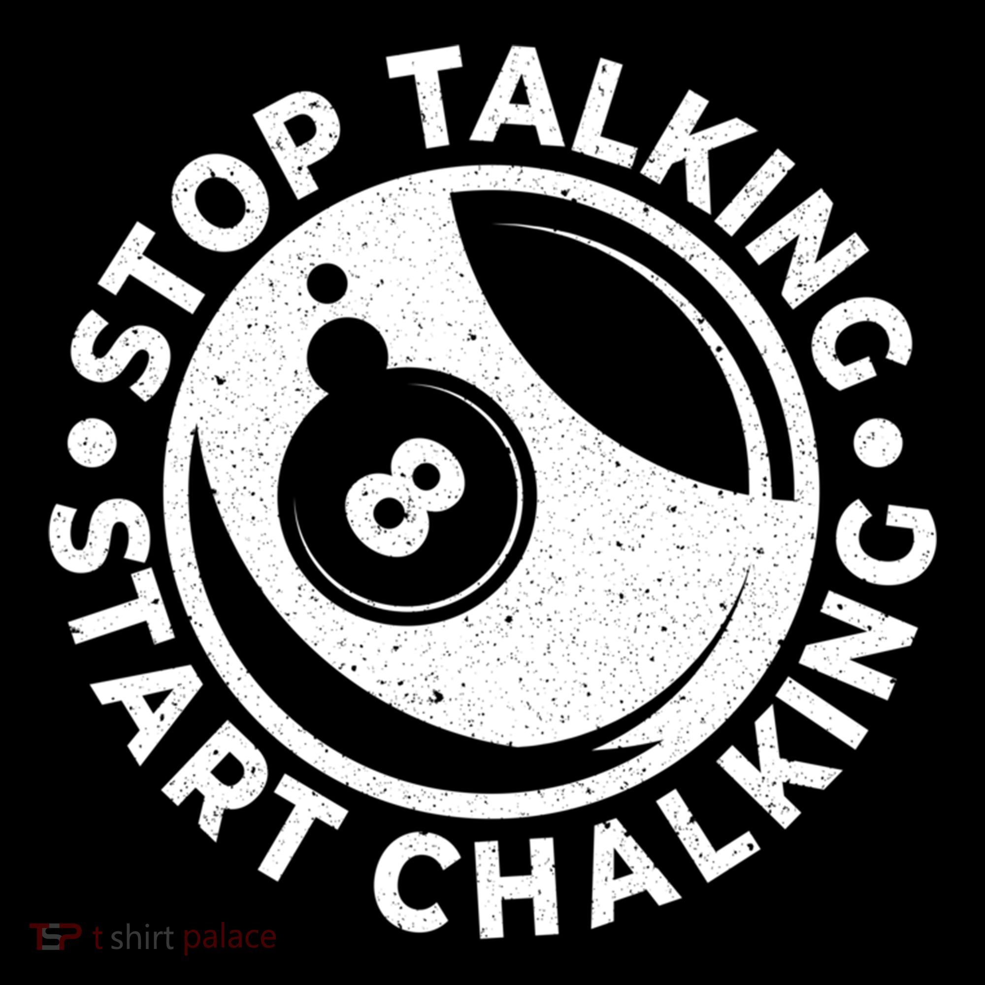 Stop Talking Start Chalking Billard 8ball Pool Billiards Funny Gift Ornament