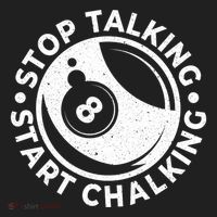 Stop Talking Start Chalking Billard 8ball Pool Billiards Funny Gift Hat thumb 2