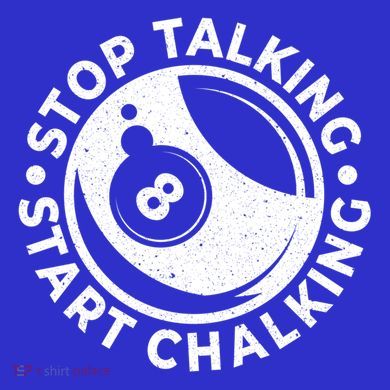 Stop Talking Start Chalking Billard 8ball Pool Billiards Funny Gift Tote Bag