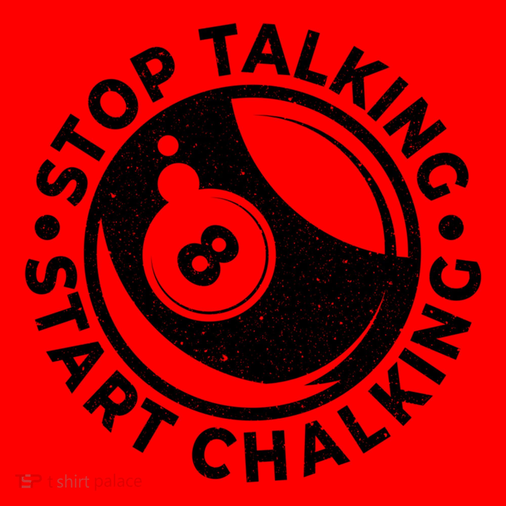 Stop Talking Start Chalking Billard 8ball Pool Billiards Funny Gift Santa Hat
