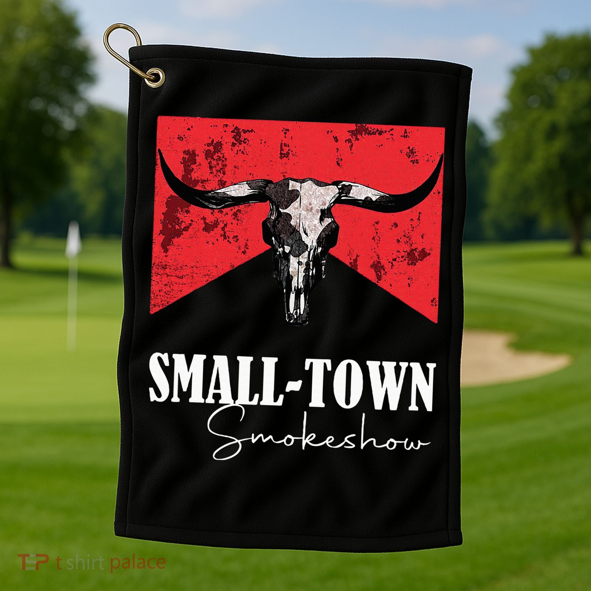 Small Town Smokeshow Oklahoma Smokeshow Western Country Golf Towel