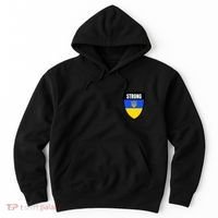 Strong Tactical Support Ukrainian Flag Shield I Stand With Ukraine Military Hoodie thumb 0