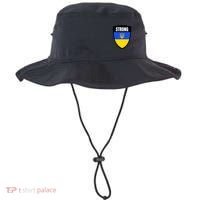 Strong Tactical Support Ukrainian Flag Shield I Stand With Ukraine Military Bucket Hat thumb 0