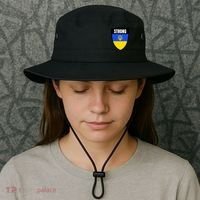 Strong Tactical Support Ukrainian Flag Shield I Stand With Ukraine Military Bucket Hat thumb 3
