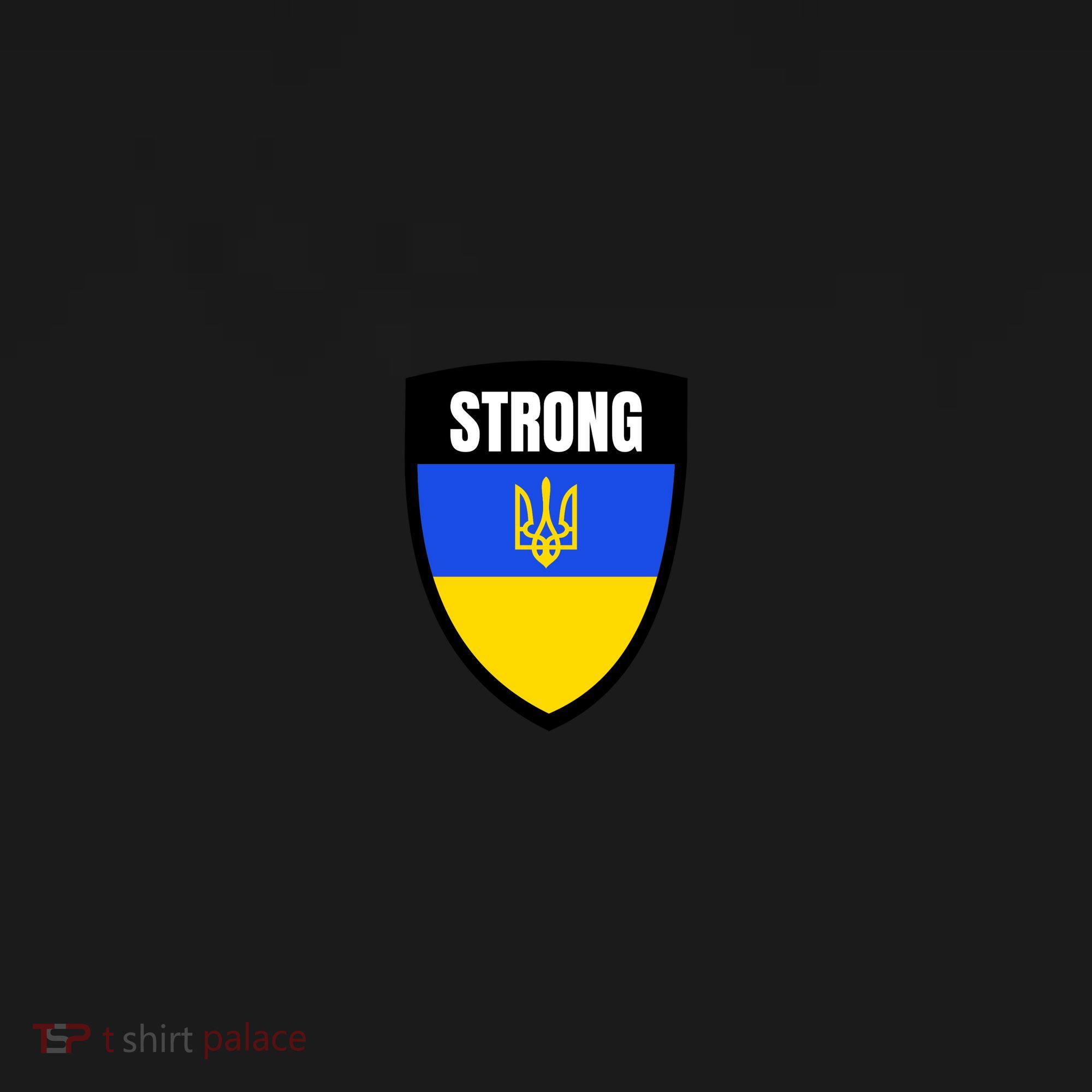 Strong Tactical Support Ukrainian Flag Shield I Stand With Ukraine Military Women's Hoodie