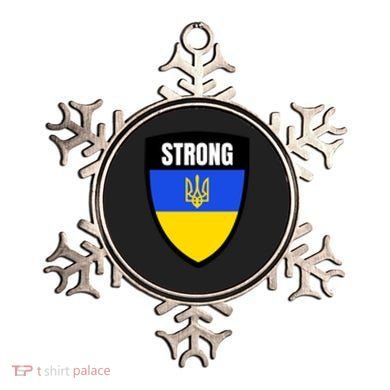 Strong Tactical Support Ukrainian Flag Shield I Stand With Ukraine Military Ornament