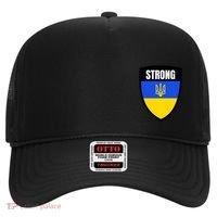 Strong Tactical Support Ukrainian Flag Shield I Stand With Ukraine Military Hat thumb 0