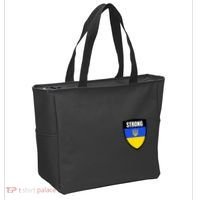 Strong Tactical Support Ukrainian Flag Shield I Stand With Ukraine Military Tote Bag thumb 2