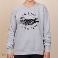 Save The Sea Otters Women's Sweatshirt thumb 0