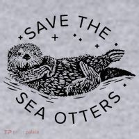 Save The Sea Otters Women's Sweatshirt thumb 2