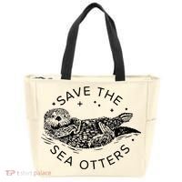 Save The Sea Otters Tote Bag thumb 0