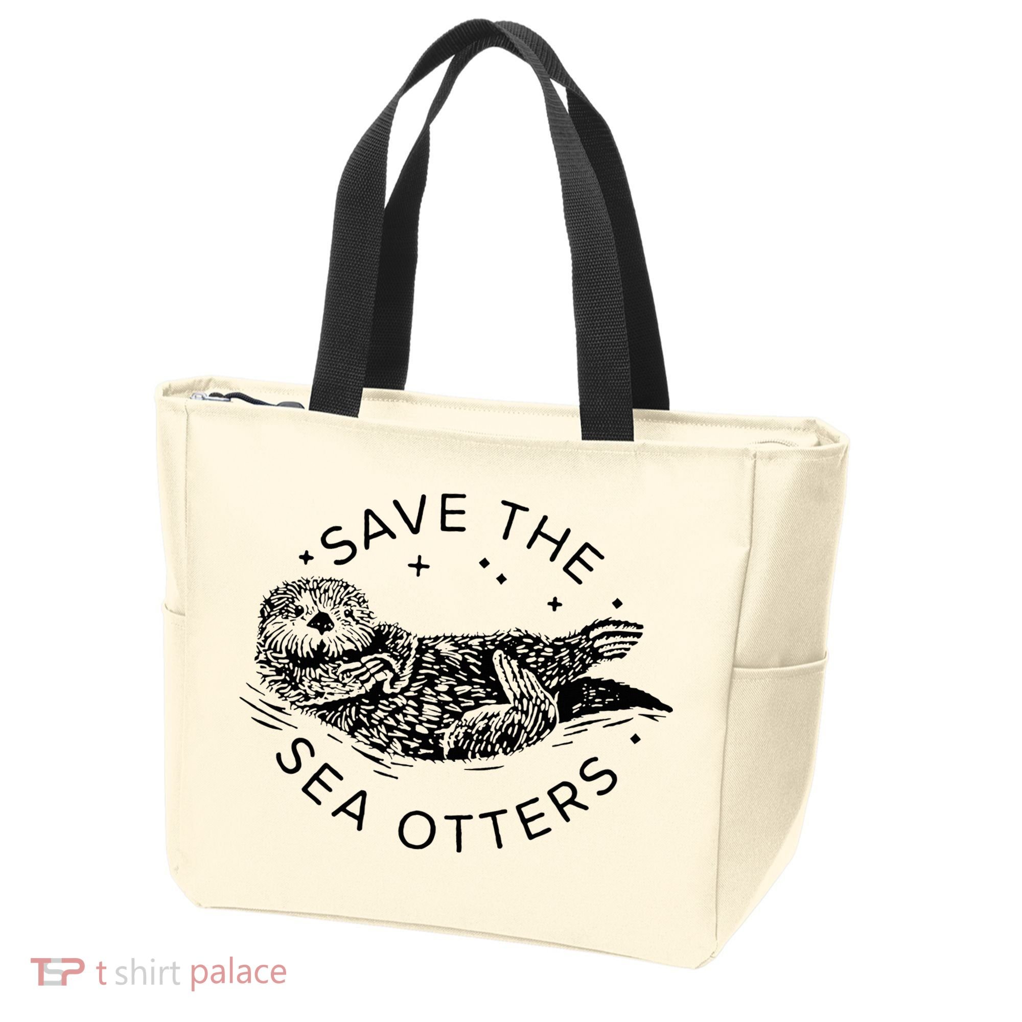 Save The Sea Otters Tote Bag