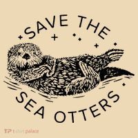 Save The Sea Otters Tote Bag thumb 4