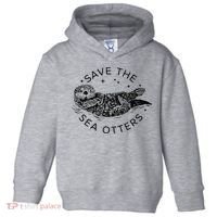 Save The Sea Otters Toddler Hoodie thumb 0