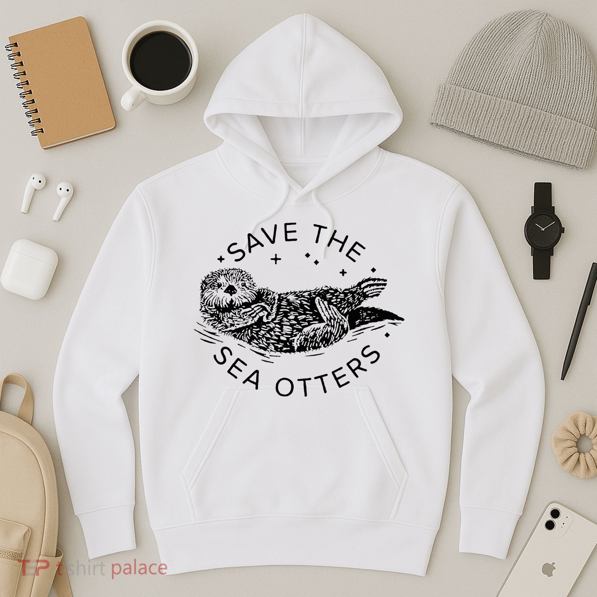 Save The Sea Otters Hoodie