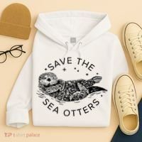 Save The Sea Otters Hoodie thumb 4