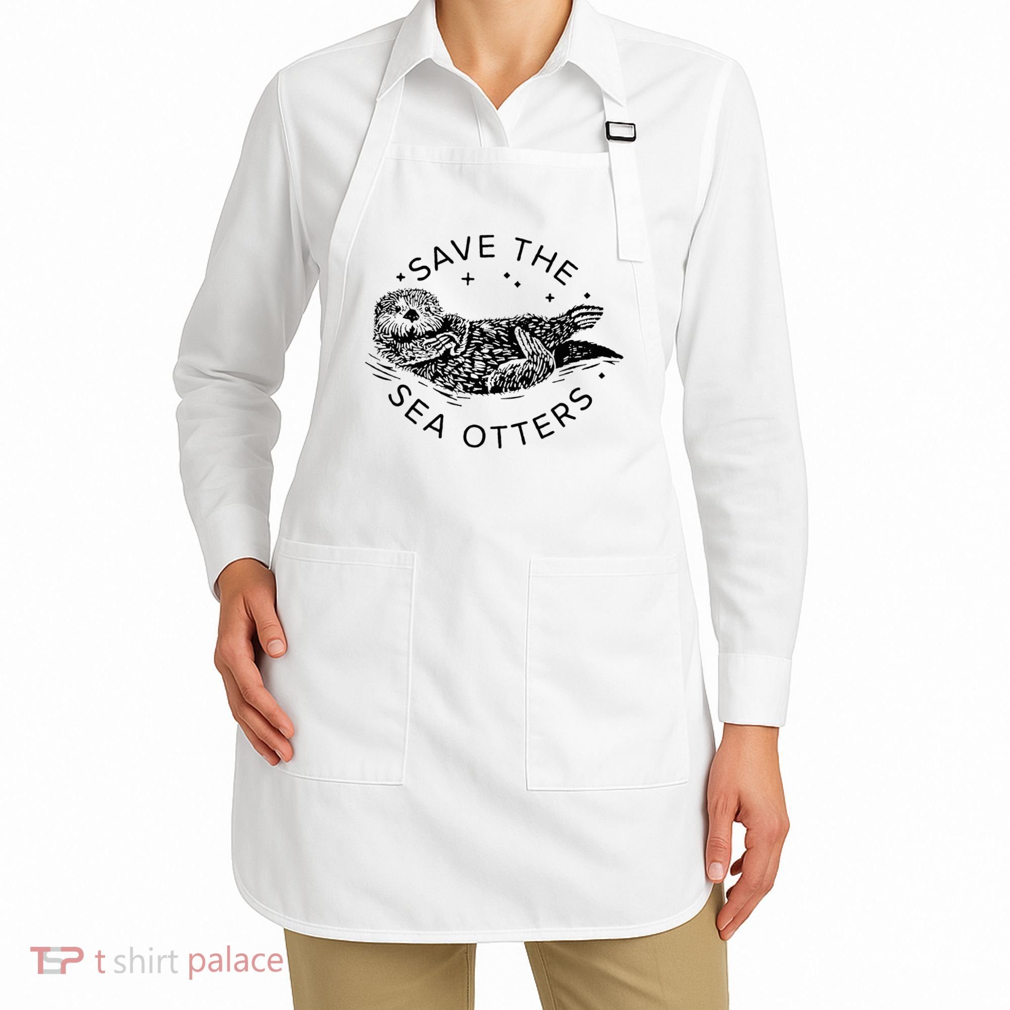 Save The Sea Otters Apron