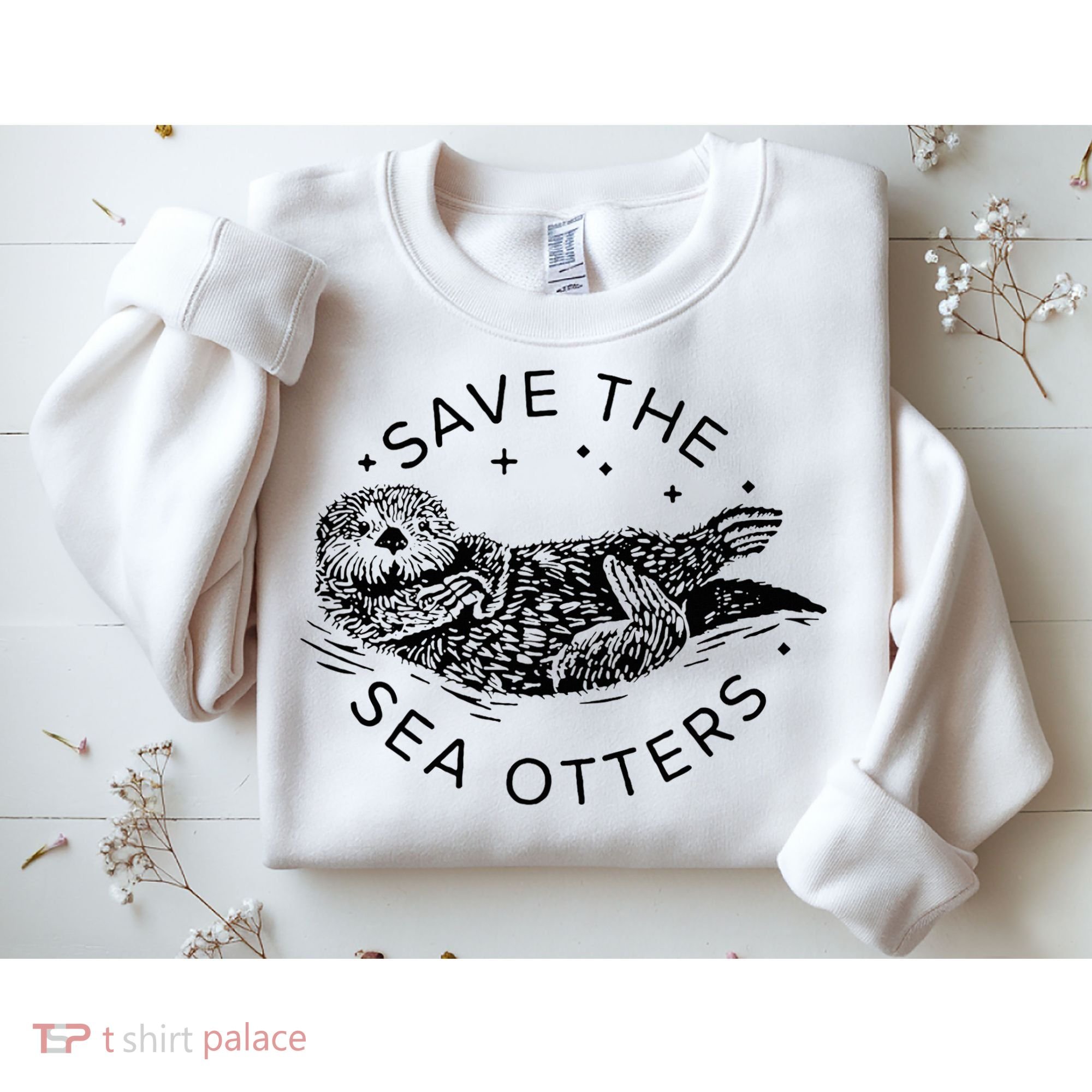 Save The Sea Otters Sweatshirt