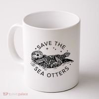 Save The Sea Otters Coffee Mug thumb 0