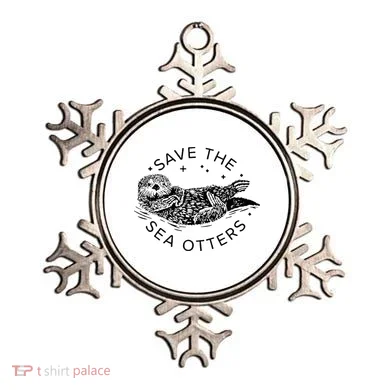 Save The Sea Otters Ornament