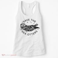 Save The Sea Otters Women's Tank Top thumb 0