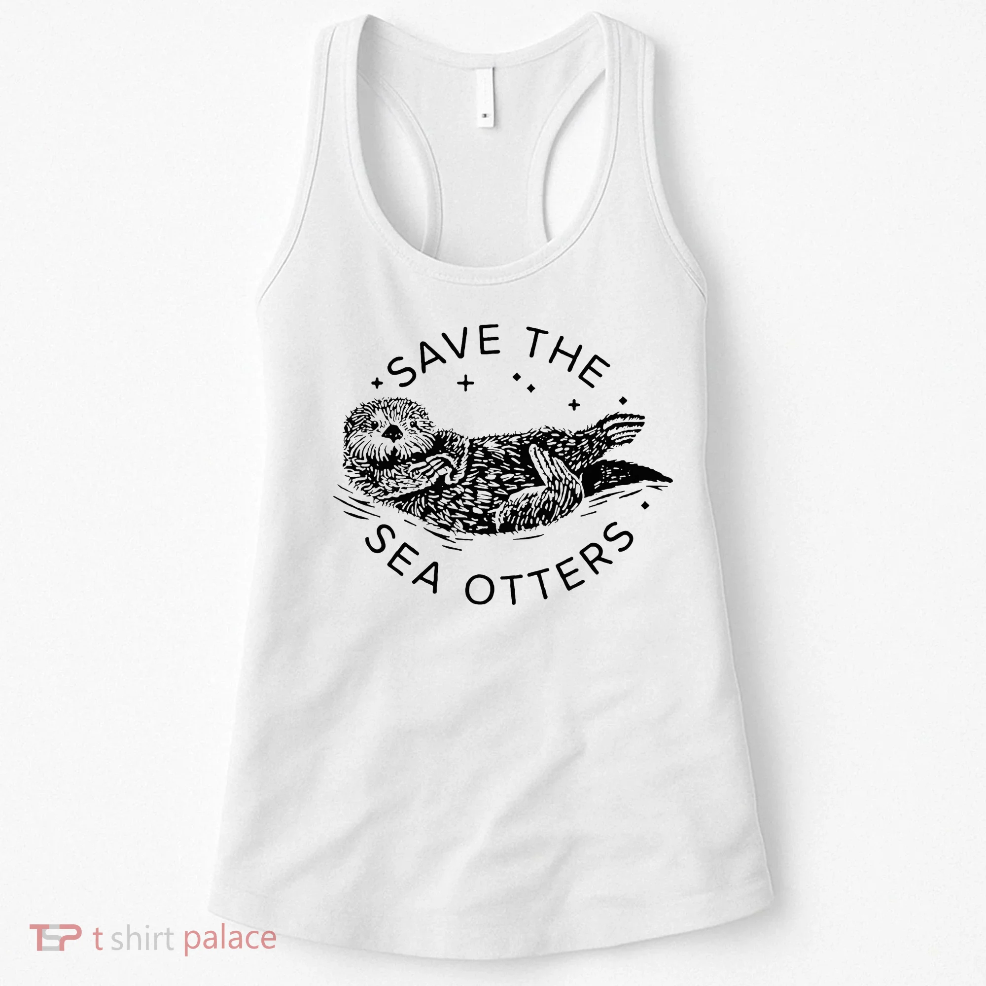 Save The Sea Otters Women's Tank Top