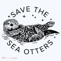 Save The Sea Otters Women's Tank Top thumb 5