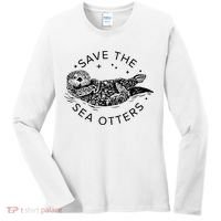 Save The Sea Otters Women's Long Sleeve Shirt thumb 0