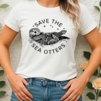 Save The Sea Otters Women's T-Shirt thumb 2