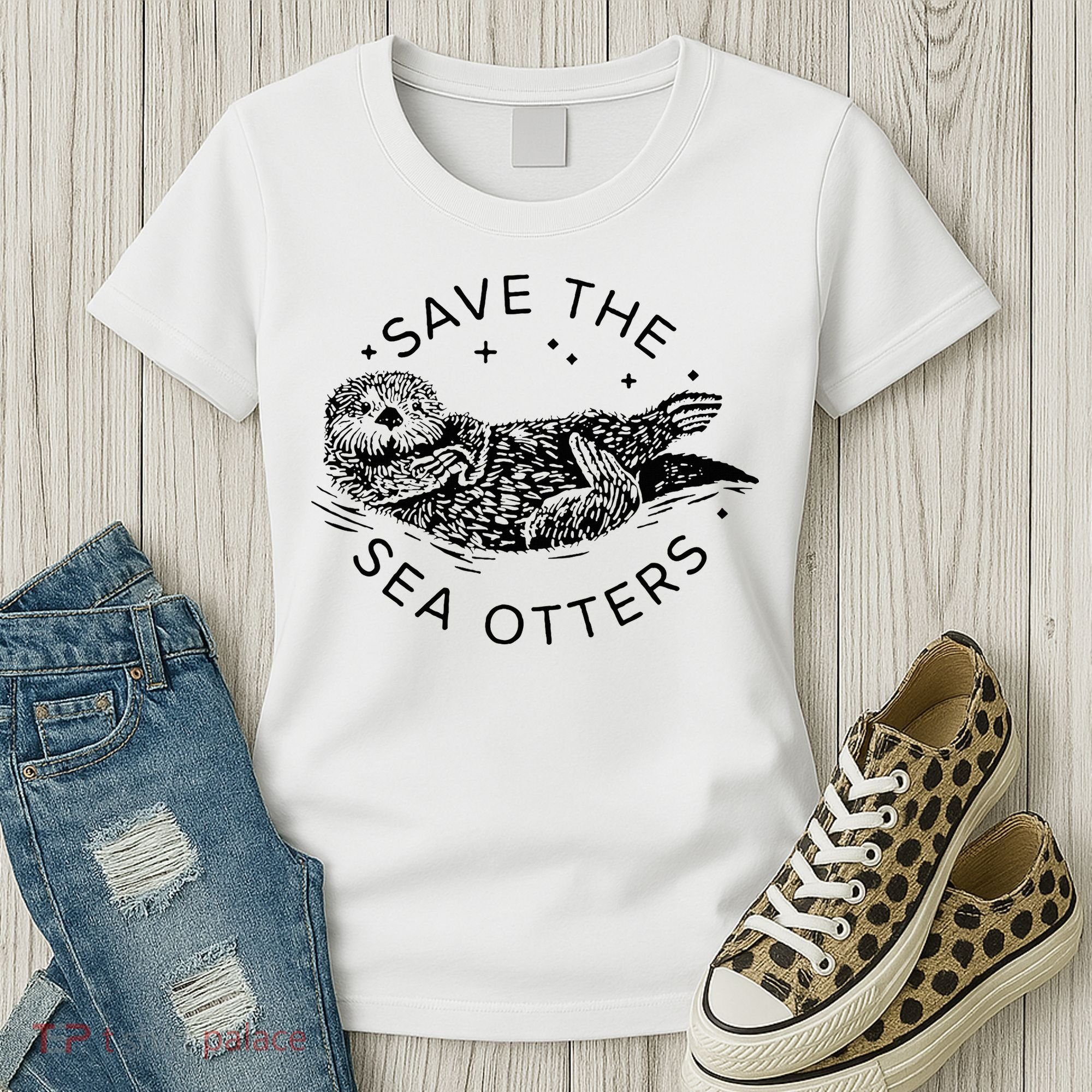 Save The Sea Otters Women's T-Shirt