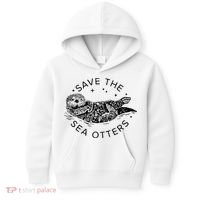 Save The Sea Otters Kids Hoodie thumb 0