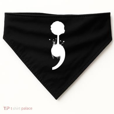 Semicolon Tree Suicide Prevention USA-Made Doggie Bandana