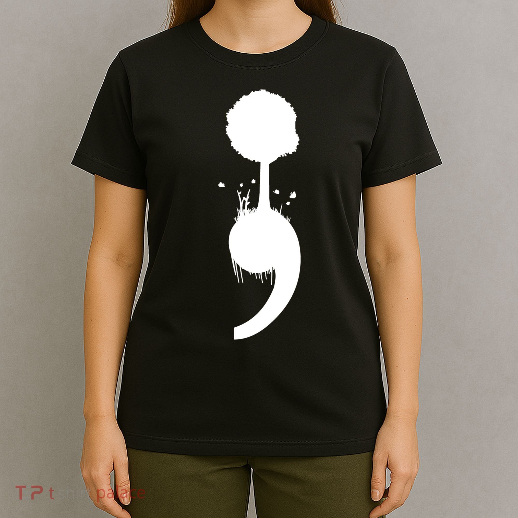 Semicolon Tree Suicide Prevention T-Shirt