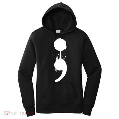 Semicolon Tree Suicide Prevention Women's Hoodie