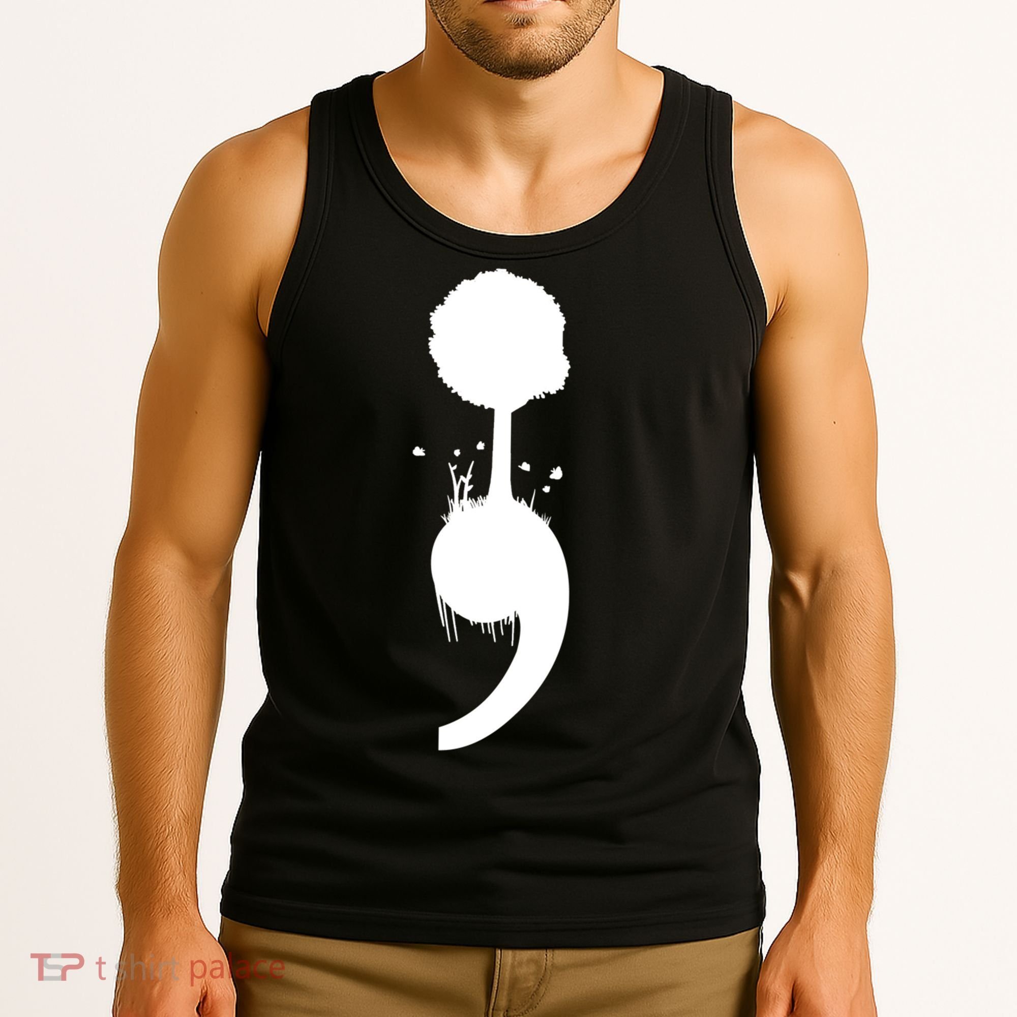 Semicolon Tree Suicide Prevention Tank Top