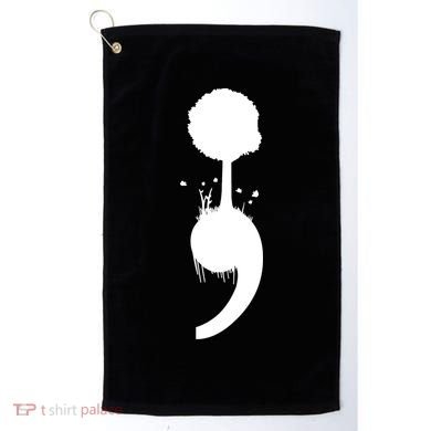 Semicolon Tree Suicide Prevention Golf Towel