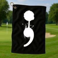 Semicolon Tree Suicide Prevention Golf Towel thumb 1
