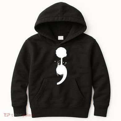 Semicolon Tree Suicide Prevention Kids Hoodie
