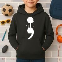 Semicolon Tree Suicide Prevention Kids Hoodie thumb 2
