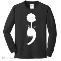 Semicolon Tree Suicide Prevention Kids Long Sleeve Shirt thumb 0