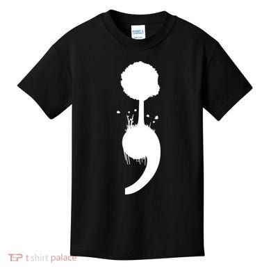 Semicolon Tree Suicide Prevention Kids T-Shirt