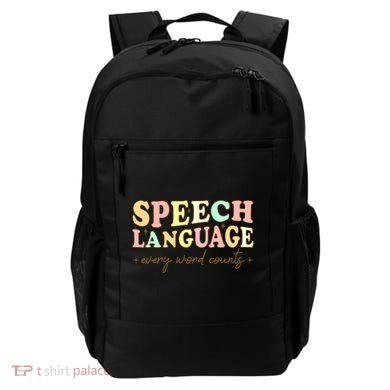 Speech Therapy Speech Language Therapy Pathologist Retro SLP Backpack