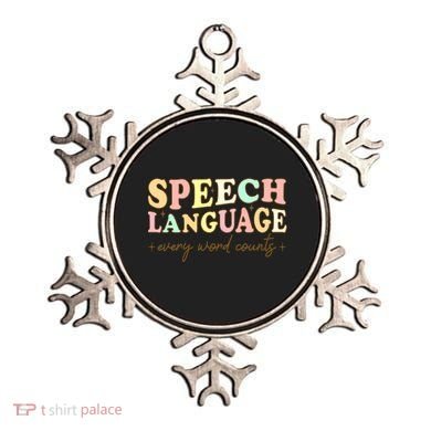 Speech Therapy Speech Language Therapy Pathologist Retro SLP Ornament